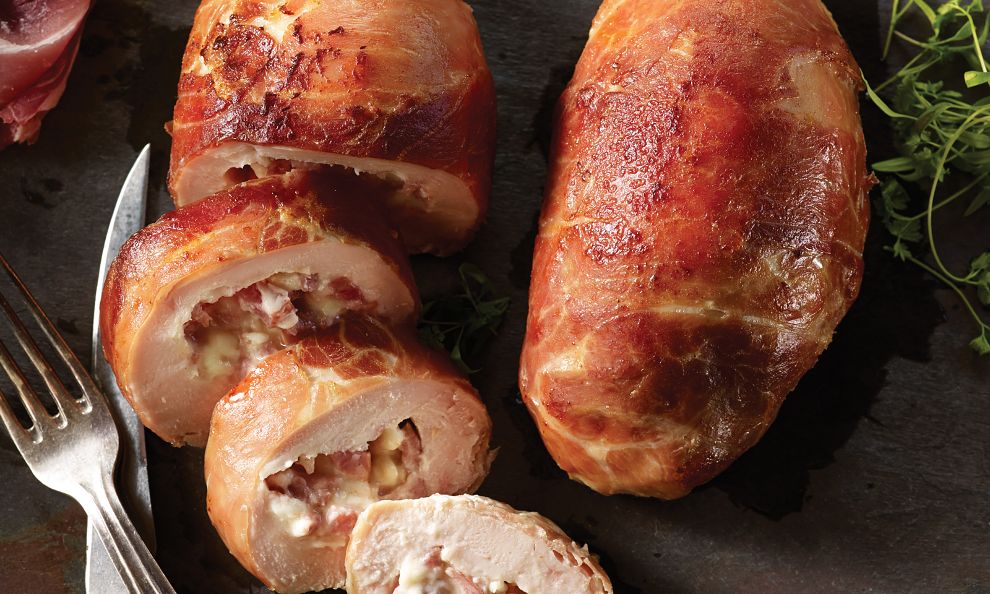 ProsciuttoWrapped Chicken Cordon Bleu Omaha Steaks