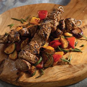 6 (8 oz.) Mediterranean Sirloin Skewers