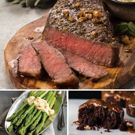 Grass-Fed Strip Steak Dinner