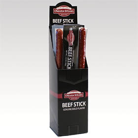 3 (2 oz. pkgs.) Beef Snack Sticks, happy birthday gift, military care package, gourmet snack, buy snacks