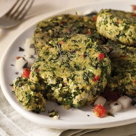 4 (3 oz.) Kale and Quinoa Cakes