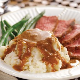 2 (12 oz. trays) Home-style Chunky Mashed Potatoes, healthy side dish, gourmet thanksgiving side dish, easy side dish, side dish idea