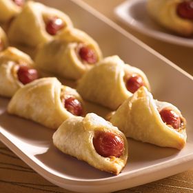 24 Gourmet Franks in a Blanket, appetizer food, party appetizer, unique appetizer, party food appetizer