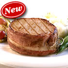 PORK CHOPS, BACON WRAP 6/6 OZ