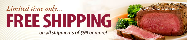 Limited time only... FREE SHIPPING on all shipments of $99 or more!