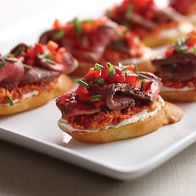 Grilled New York Strip Crostini's