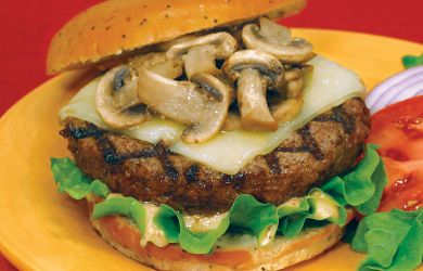 Mushroom Swiss Burger