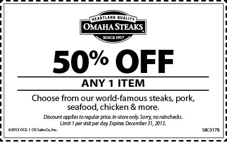 Omaha steaks discount coupon codes