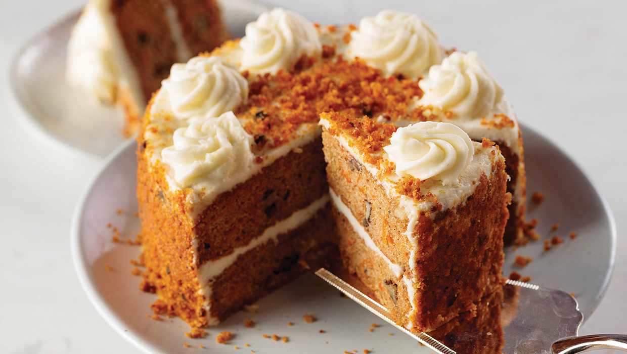 Two layer carrot cake