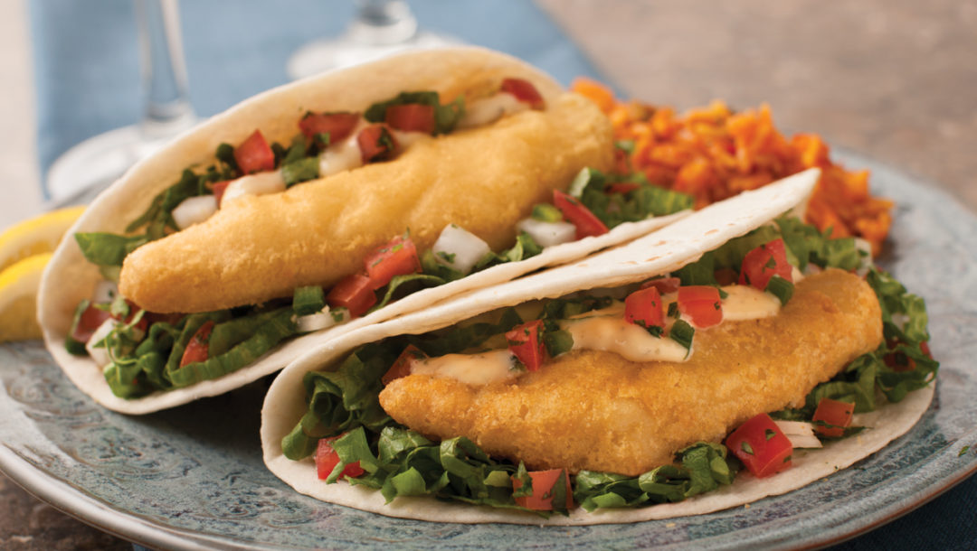 Pubstyle Cod Fish Tacos With Fresh Pico De Gallo Omaha Steaks