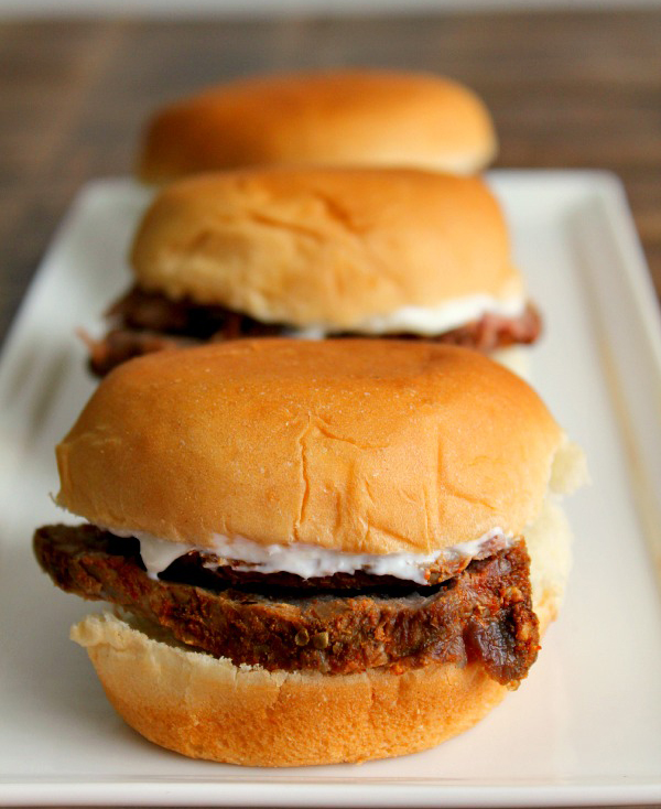Southwest TriTip Sliders with Horseradish Cream Omaha Steaks