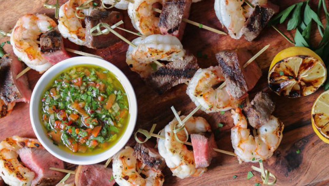shrimp and filet mignon appetizers