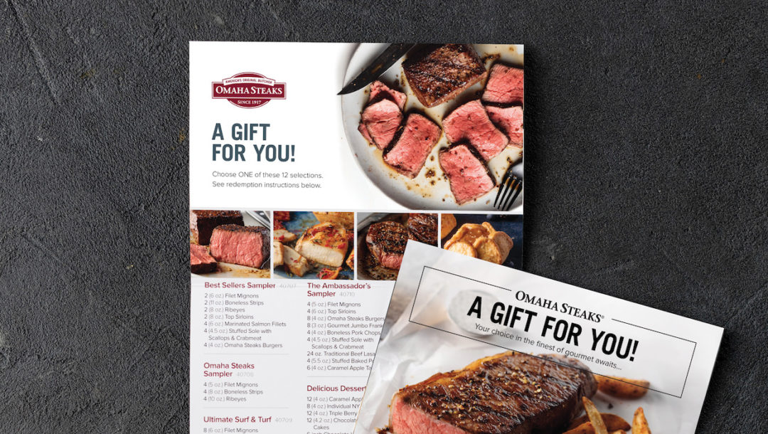 Omaha Steaks custom certificates
