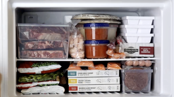 fully stocked freezer