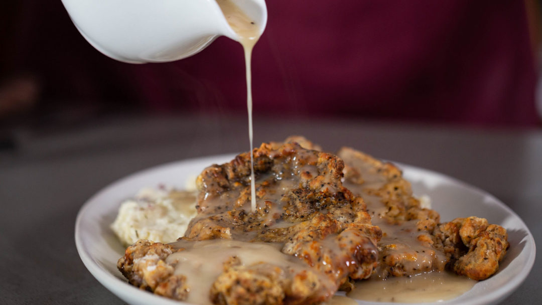 chicken fried steak with gravy