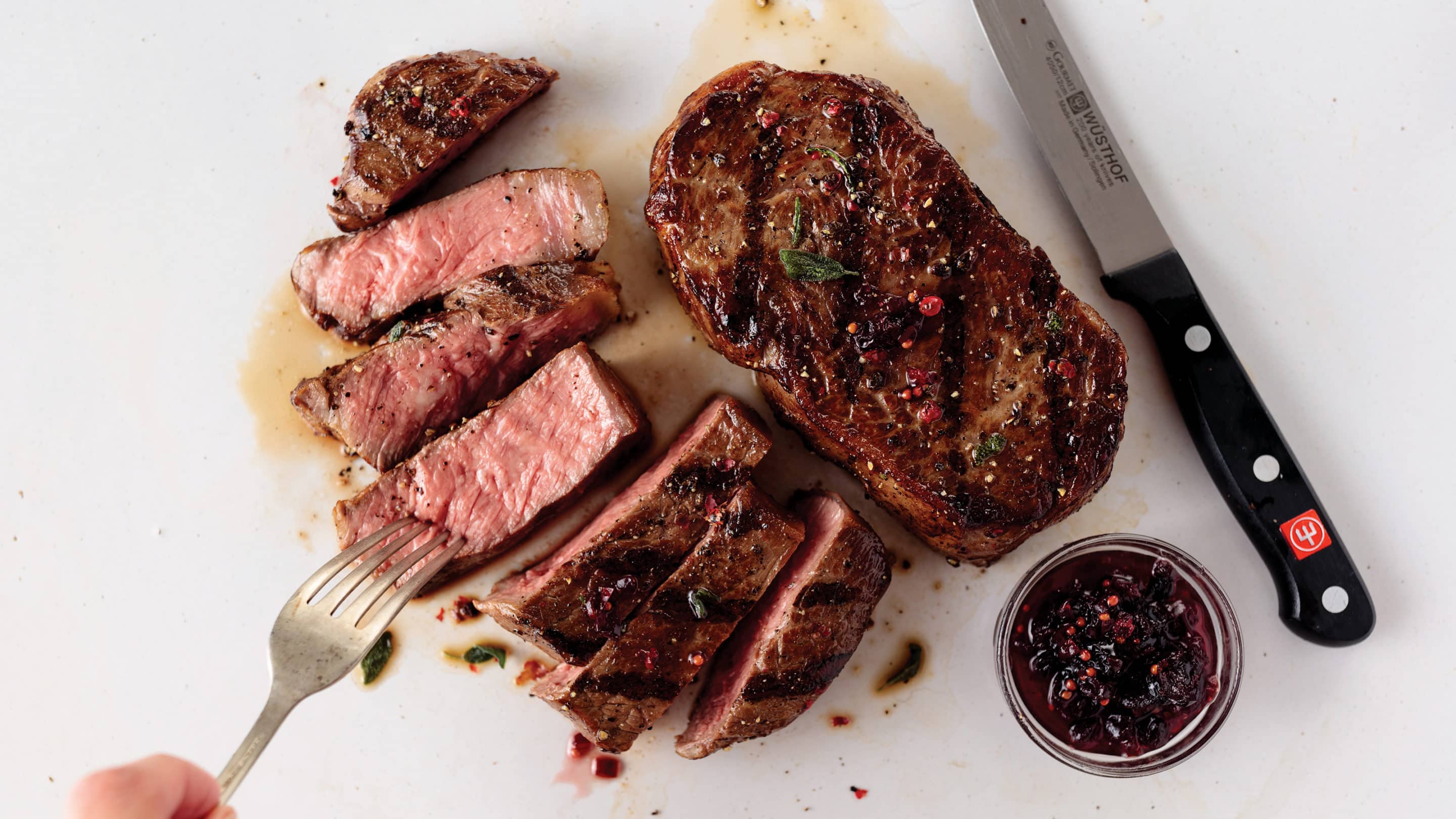 Ribeye Steaks with Tomato Tapenade ribeye steaks