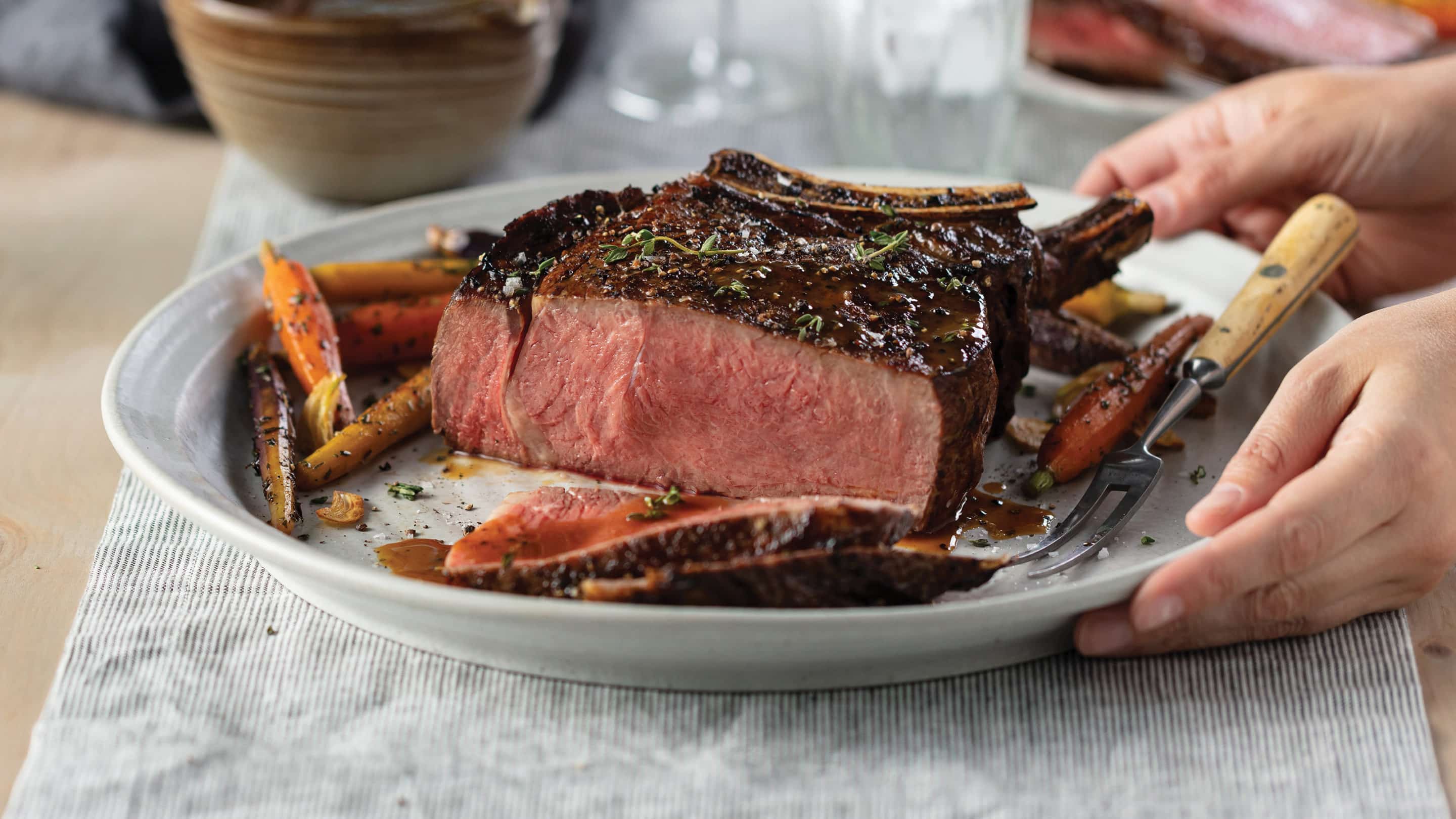 Salt-Encrusted King Cut Ribeye