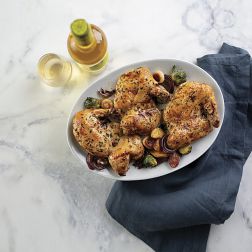 Air-Chilled Half Chicken with Garlic & Herb