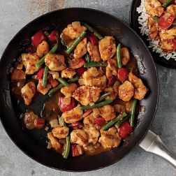 Skillet Meal: Peanut Butter Chicken with Rice