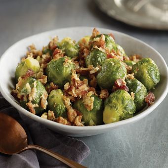 Brussels Sprouts with Shallots and Bacon