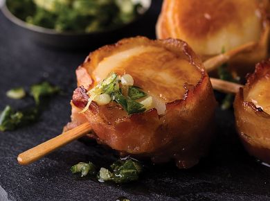 Bacon-Wrapped Scallops