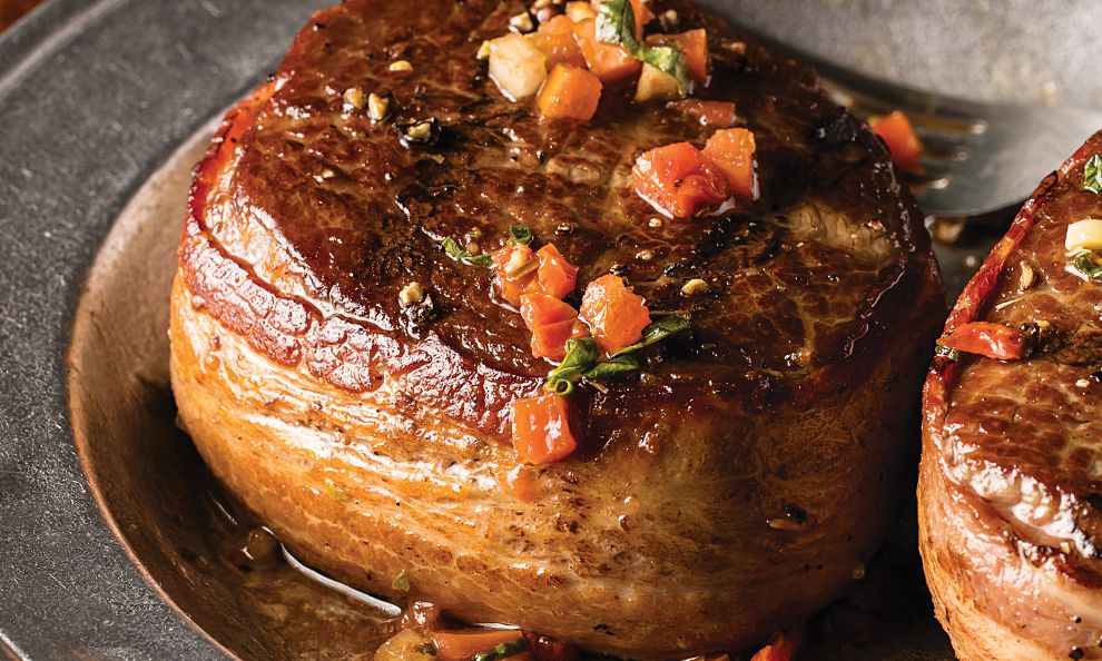 BaconWrapped TriTip Steak Omaha Steaks