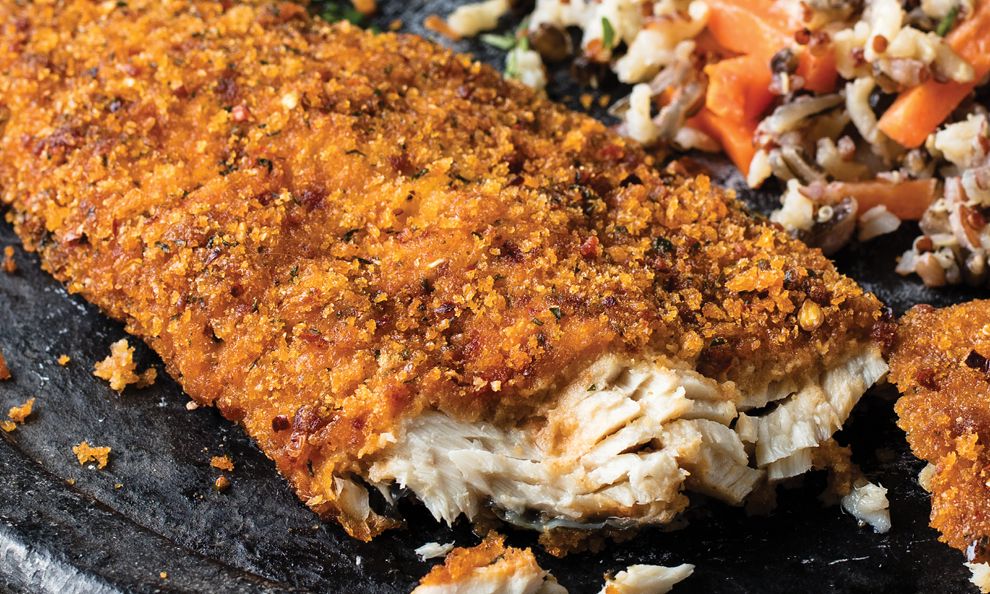HarissaEncrusted Rainbow Trout Fillets
