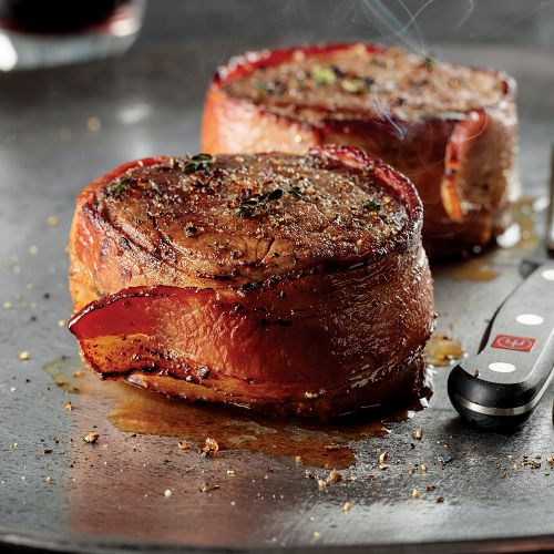 Omaha Steaks Bacon-Wrapped Filet Mignons 4 Pieces 6 oz Per Piece