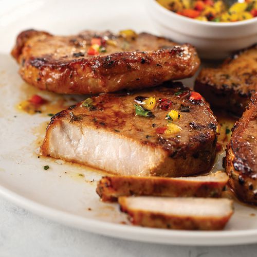 Omaha Steaks Polynesian Pork Chops 8 Pieces 6 oz Per Piece