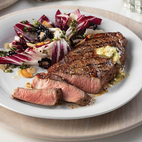 Grass-Fed Boneless New York Strip 4 Pieces 9 oz Per Piece