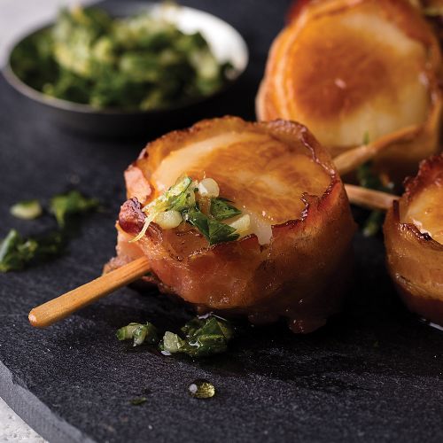 Omaha Steaks Bacon-Wrapped Scallops 2 Pieces 9 oz Per Piece
