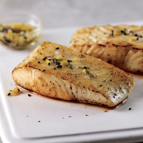 Omaha Steaks Wild Halibut Fillets 4 Pieces 6 oz Per Piece