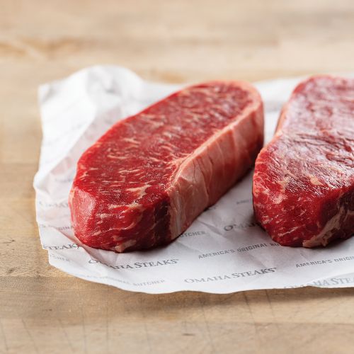 Omaha Steaks Butcher's Cut New York Strip 4 Pieces 10 oz Per Piece