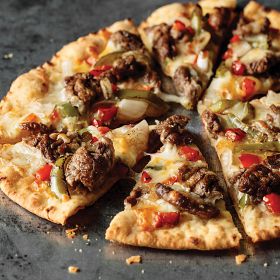 2 (9.3 oz.) Artisan Flatbread: Filet Mignon Cheesesteak