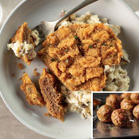 Chicken Fried Steaks and All-Beef Meatballs