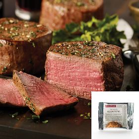 4 (5 oz.) Filet Mignons + Seasoning