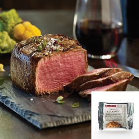 6 (6 oz.) Private Reserve Filet Mignons+Seasoning