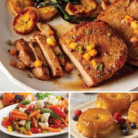 Polynesian Pork Chops & Veggies Meal