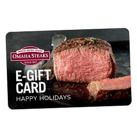 Happy Holidays E Gift Card Omaha Steaks