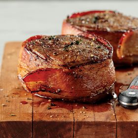 4 (5 oz.) Bacon-Wrapped Filet Mignons