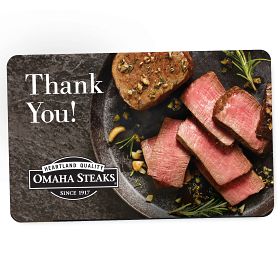 Omaha Steaks Thank You Gift Card