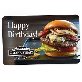 Omaha Steaks Birthday Gift Card