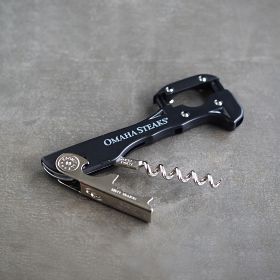 Omaha Steaks Boomerang Two-Step Corkscrew (Black)