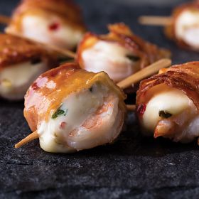 2 (8 oz. pkgs.) Bacon-Wrapped Pepper Jack Shrimp