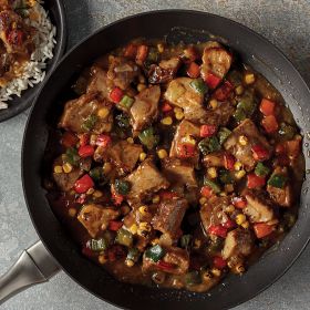 1 (24 oz.) Skillet Meal: Pork with Roasted Peppers