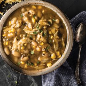 2 (51 oz.) Slow Cooker Meal: White Chicken Chili w/ Beans