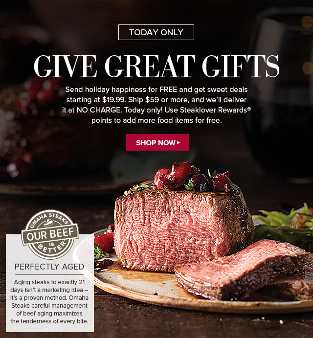 Omaha Steaks This 19.99 Sale is on