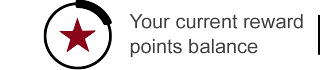 Your current reward points balance