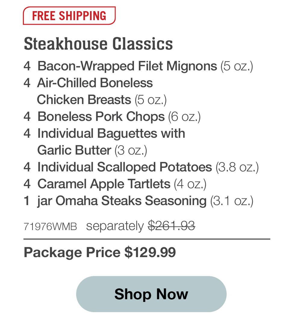 Surf shipped FREE to your turf FREE Lobster Tail Skewers Omaha Steaks