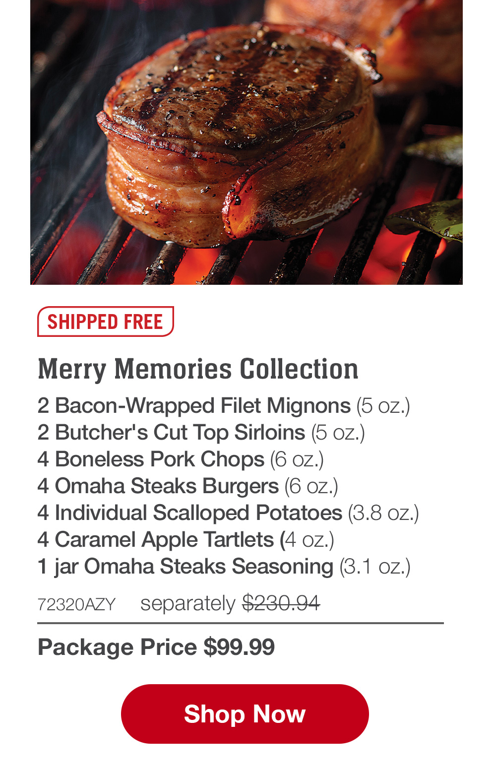 Enjoy a FREE 2.5 lb. ham & FREE shipping! Omaha Steaks